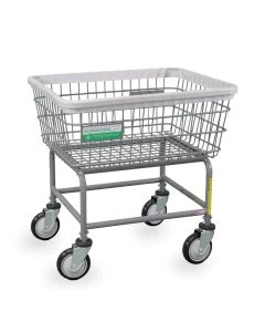 R&B Wire 100E/ANTI Antimicrobial Wire Laundry Cart, 2.5 Bushel