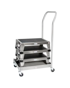Blickman Stainless Steel Transport Dolly for E-Z Model Stacking Foot Stools, 1018862300
