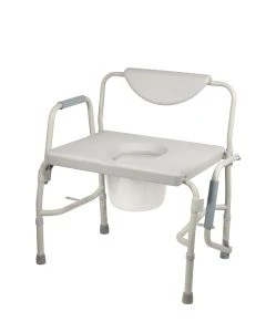 Drive 11135-1 Bariatric Drop Arm Bedside Commode Chair