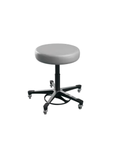 Blickman Health IND INC 1041206025 18.37" - 25.37"H Exam Stool with Backrest, Black