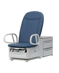 Brewer 6000PLUS-17 Access High-Low Plus Power Exam Table With 17" Minimum Height, Top Included, Standard Color, Manual Back