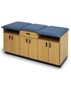 Hausmann Proteam 34" x 74" Two Person Convertible Taping and Treatment Table, Black (4061-3474-L01V23)