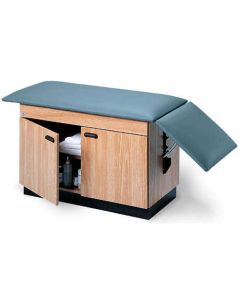 Hausmann 24" x 52 - 72" Space-Saver Treatment Table with Storage Cabinet, Slate Blue (4143-L01-V15)