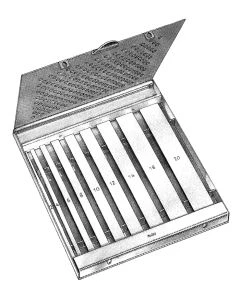 Miltex 27-610 Set of 9 Osteotomes 2mm To 20mm, Case