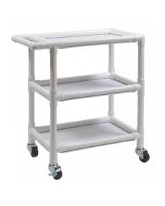 8520 Lumex PVC Utility Cart with 3 Shelves, 36" x 24" x 31.5"
