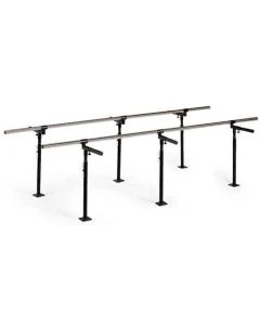 Hausmann Industries 1389QS Floor Mounted Bariatric Parallel Bars, Height and Width Adjustable, 7' - Discontinued