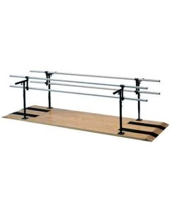 Hausmann Industries 1384QS Platform Mounted Parallel Bars for Adult and Child, Width and Height Adjustable, 10'