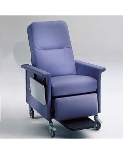 Novum Medical Products, Inc RC301 Medical Transport Recliner w/ Push Bar and Side Table, 330 lb Capacity
