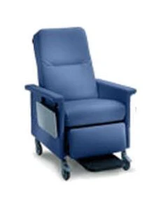 Novum Medical Products, Inc RC301BAR Bariatic Medical Transport Recliner w/ Push Bar and Side Table, 500 lb Capacity