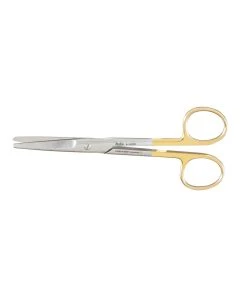 Miltex 5-120TC Dissecting Scissors, 5½" Straight, Carb-N-Sert, Standard Beveled Blades
