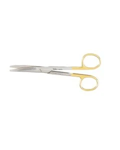 Miltex 5-122TC Dissecting Scissors, 5½" Curved, Carb-N-Sert, Standard Beveled Blades
