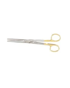 Miltex 5-124TC Dissecting Scissors, 6¾" Straight, Carb-N-Sert, Standard Beveled Blades