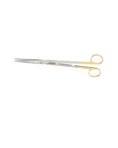 Miltex 5-128TC Dissecting Scissors, 9" Straight, Carb-N-Sert, Standard Beveled Blades