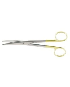 Miltex 5-142TC Dissecting Scissors, 6¾" Curved, Carb-N-Sert, Rounded Blades