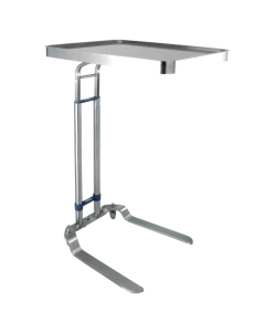 Blickman 8871SS Jumbo Benjamin Foot Operated Stainless Steel Mayo Stand