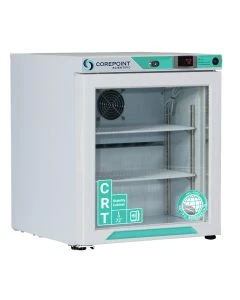 Corepoint Scientific White Diamond Series Undercounter Freezer, Freestanding (-40?), 4 Cu. Ft., Solid Door