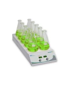 Benchmark Scientific IPS7000-10 10-Position Hotplate Stirrer, Digital With White Ceramic Top Plate. 120V