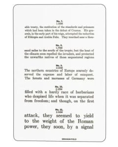 Graham Field 1242 Eye Chart, Jaeger Reading Grafco