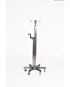 Mid Central Medical Stainless Steel Lift Assist I.V. Pole w/ 6-Leg Base
