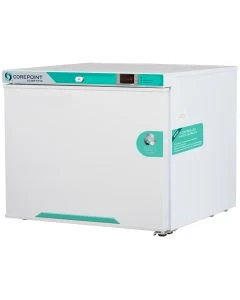 Corepoint Scientific White Diamond Series Undercounter Refrigerator, Built-In, 4.5 Cu. Ft., Solid Stainless Steel Door