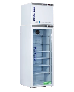 American BioTech Supply 12 Cu. Ft. Glass Door Pharmacy Refrigerator and Freezer Combination, PH-ABT-HC-RFC12G