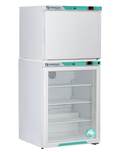 Corepoint Scientific White Diamond Series Refrigerator & Freezer Combination, 12 Cu. Ft. (10.5 Ref./1.7 Freezer), Solid Doors