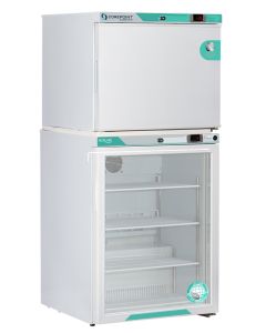 Corepoint Scientific White Diamond Series Refrigerator & Auto Defrost Freezer Combination, 12 Cu. Ft. (10.5 Ref./1.7 Freezer), Solid Doors