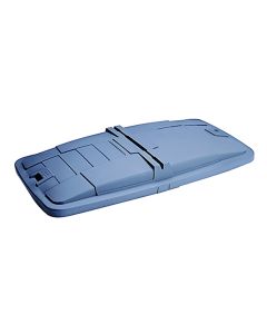 Toter 1 Cubic Yard Removable Solid Lid for Universal or Towable Mobile Trucks, Industrial Gray, LM110-00IGY