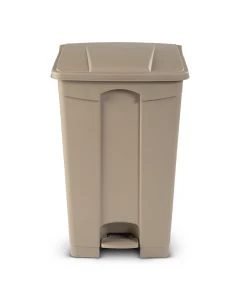 Toter 23 Gallon Step on Container Fire Retardant Beige