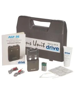 Drive Portable Dual Channel TENS Unit with Electrodes and Carry Case agf-3e