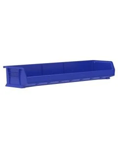 Akro-Mils 30320 8.63"L x 33"W x 5"H Plastic Storage Bin, 4 Per Carton, Black