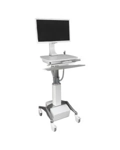 Altus EL3-6005-2 ClioAir Battery Powered Electric Lift Cart with Dual Wheel Casters, Shark Grey