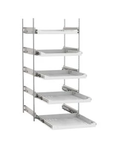 American BioTech Supply ABT-DWRKIT-PL23 Premium Lab Single Door - 5 Drawer Production Kit