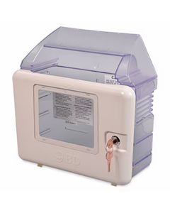 BD - Becton Dickinson 305017 13.3"L x 5.6"W x 13"H Sharps Container Locking Wall Cabinet with Shield, Beige