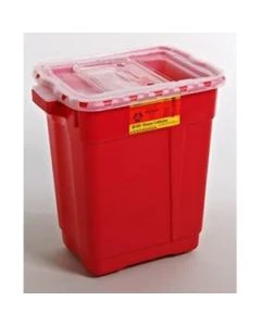 Becton Dickinson 305609 Sharps Collector, 19 Gal, Slide Top, Red, 5/cs (Continental US Only)