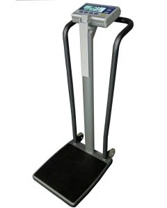 Befour MX807 Tilt & Roll Compact Handrail Scale with BMI, 16" x 18" Platform & 750 lb capacity