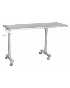Blickman 0157895062 CRT Instrument Table Adj Ht 62"W x (36 - 56)"H x 24"D w/14" Overhang
