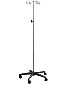Blickman 5-Leg I.V. Stand with 4-Hooks, 0561315400