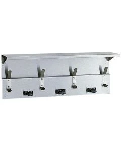 Bobrick 239 x 34 Shelf W/ Mop and Broom Holders and Hooks