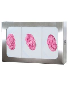Bowman GS-006 Glove Box Dispenser - Triple - Each - Stainless Steel