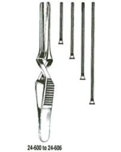 Miltex 24-600 Bulldog Clamp, 7.5cm, Tips 2cm, Straight