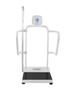 Health o Meter 1100KLHR Digital Platform Scale with Handrails and Height Rod