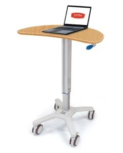 Capsa 207166 Ultra-Lightweight Compact Kidney Cart with Laptop