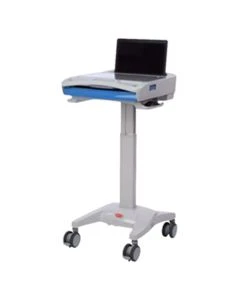 Capsa Healthcare 1854484 M40 20"L x 11"W Medical Laptop Cart with 4 Wheels, 2 Brakes