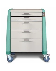 Capsa Healthcare AM9MC-EG-A-DR221 Cart,Medical,9H-Mld,Ful-Dwr,Auto-Lk,Grn