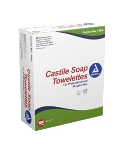 Dynarex 1304 Castile Soap Towelettes 5" x 7"