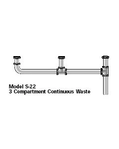 Aero Continuous Waste Compartments For NSF & Non-NSF Sinks