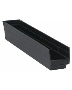 Quantum Storage Systems QSB105BK Shelf Bin Black 23-5/8In X 4-1/8In X 4In -Discontinued - USE CESS-823660-10001