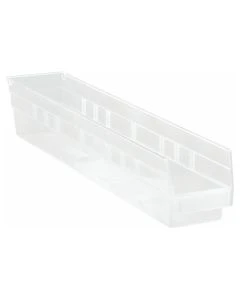 Quantum Storage Systems QSB105CL Shelf Bin Clear 23-5/8In X 4-1/8In X 4In -Discontinued - USE CESS-823660-10004