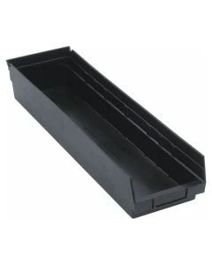 Quantum Storage Systems QSB106BK Shelf Bin Black 23-5/8In X 6-5/8In X 4In -Discontinued - USE CESS-823661-10001